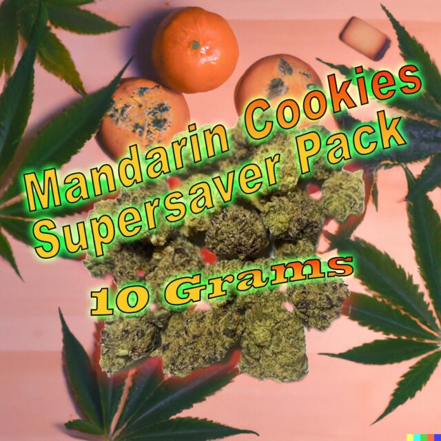 10 Gram Saver Pack Mandarin Cookies Popcorn size buds
