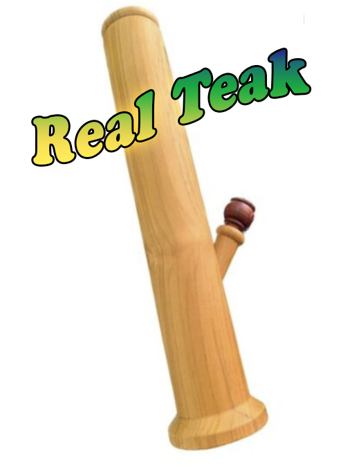 Large Teak Wood Bong 35 Cm High