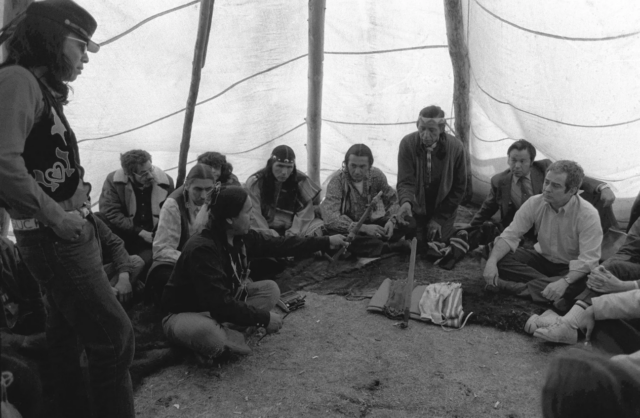 American Indian Movement Standoff Pipe Ceremony in 1973