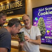 serving girl scout cookies