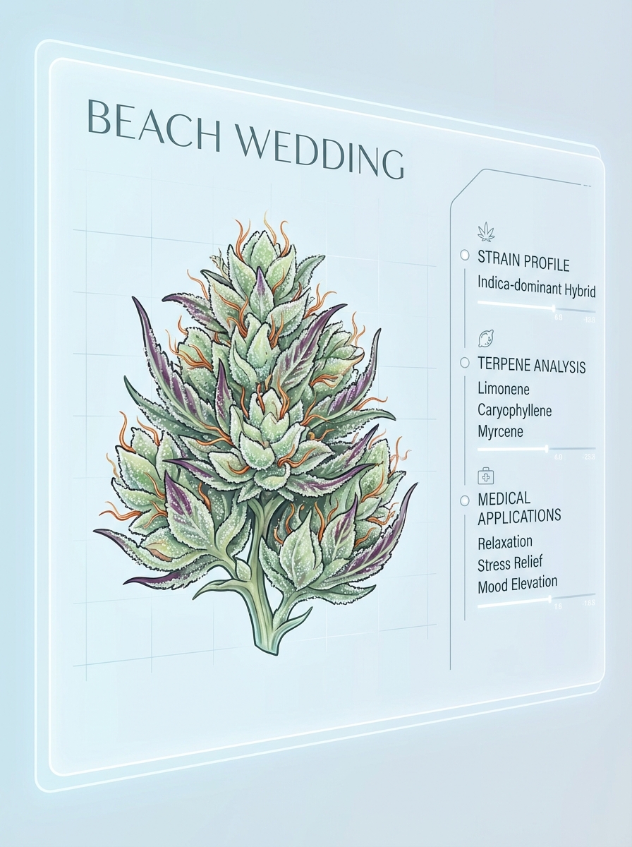 Beach Wedding Botanical Schematic