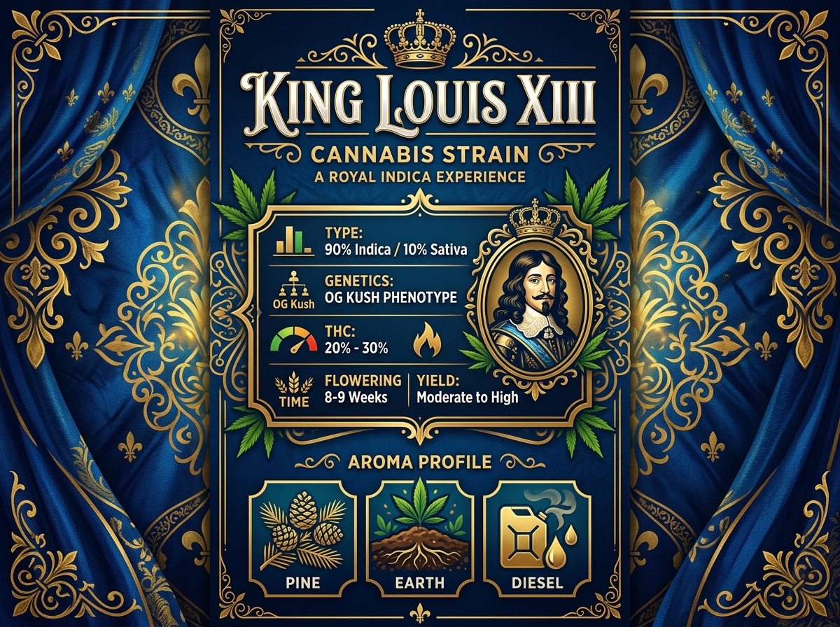 King Louis XIII Profile Infographic