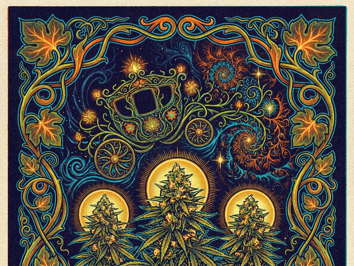 Auto Cinderella Jack 1970s Psychedelic Silkscreen Poster