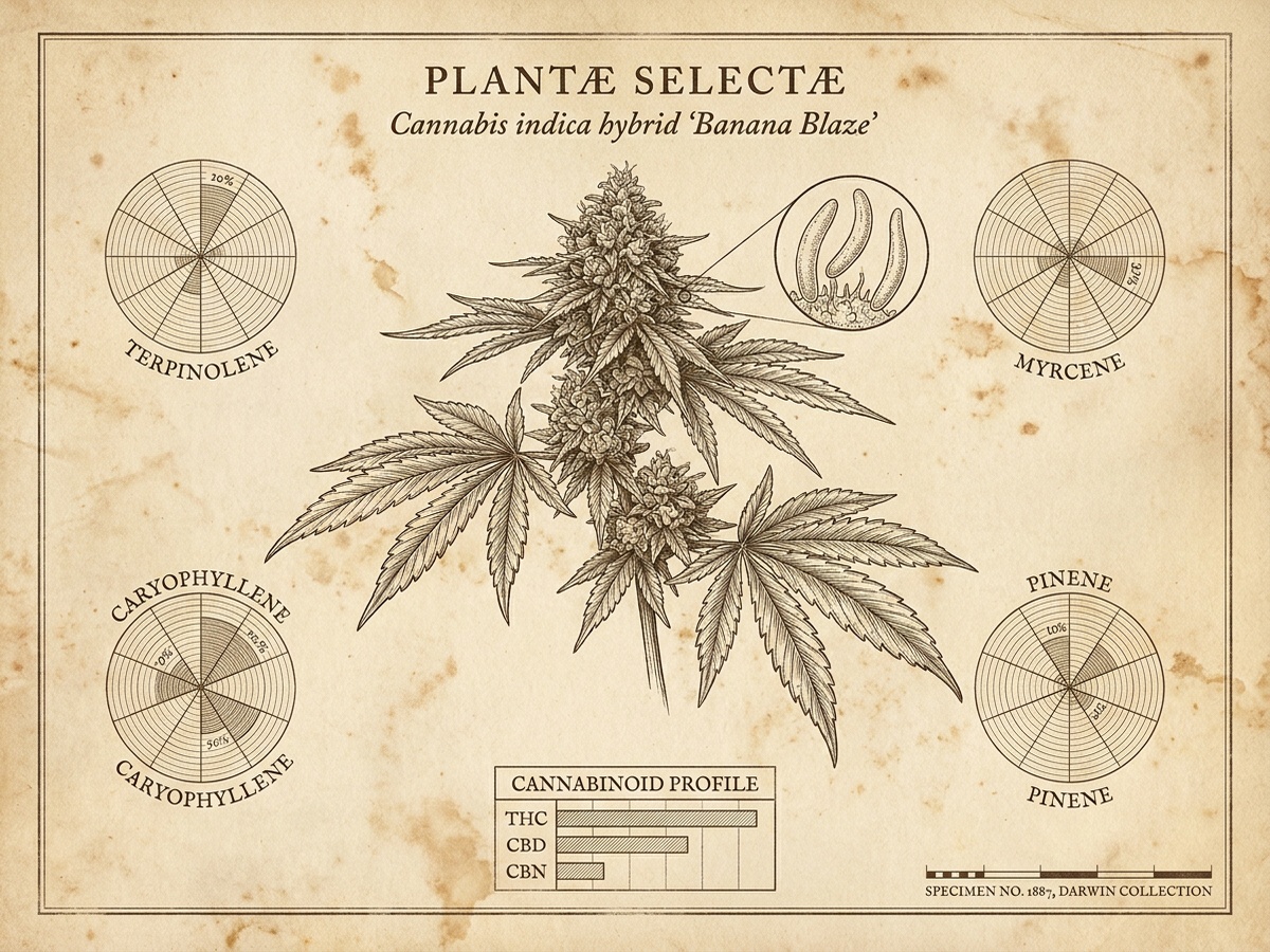Banana Blaze Darwinian Botanical Infographic