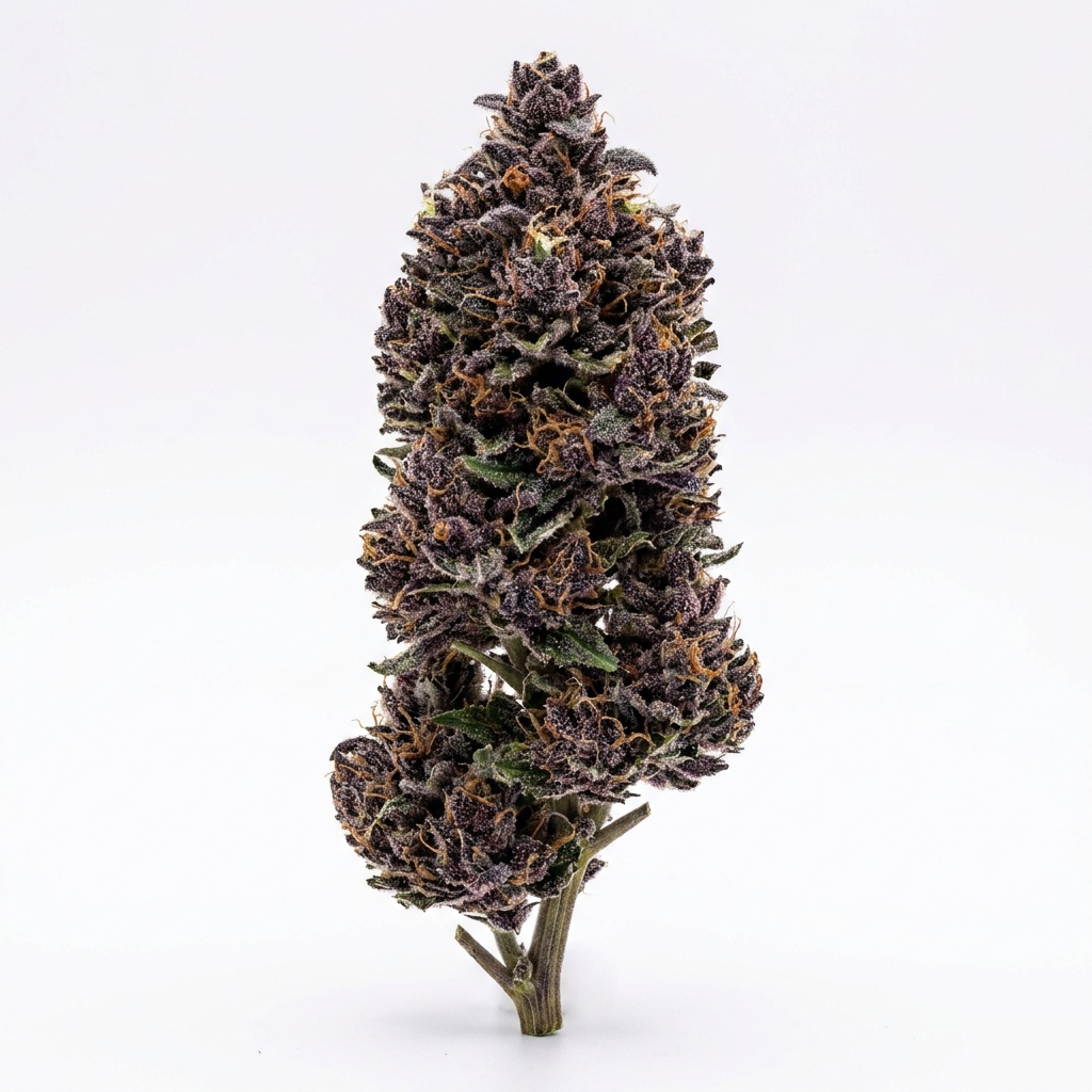 CBD Blackberry Kush Cured Bud Cola Macro Photography