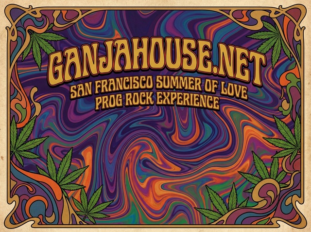 Ganja House 1969 Psychedelic San Francisco Summer of Love Art