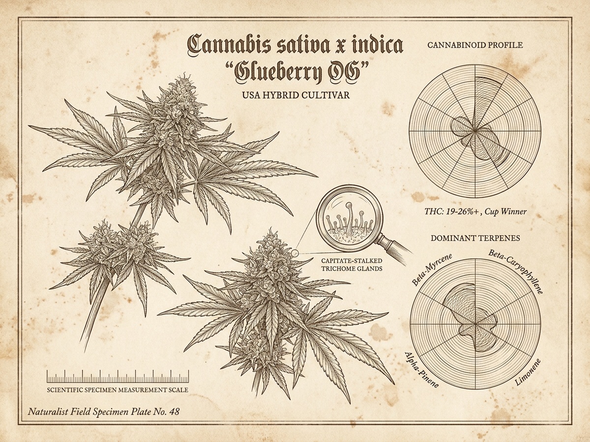 Glueberry OG Darwinian Botanical Infographic