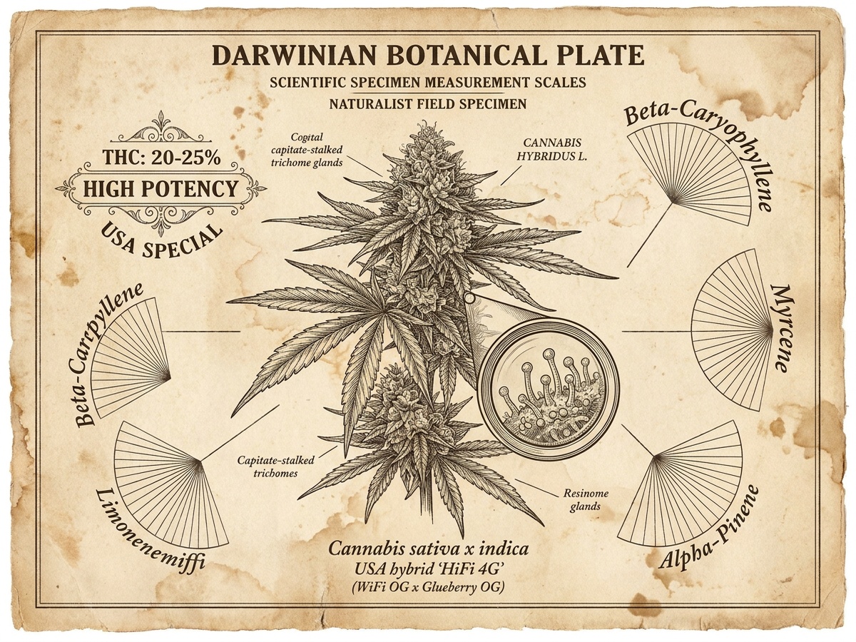HiFi 4G Darwinian Botanical Infographic