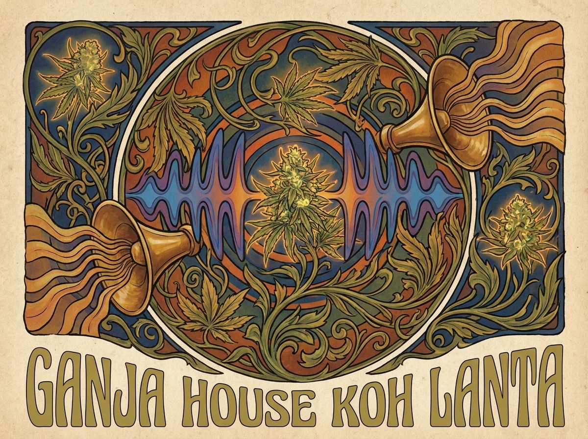 HiFi 4G Audiophile Botanical Concert Art HiFi 4G Ganja House Koh Lanta 1969 Audiophile Botanical Art