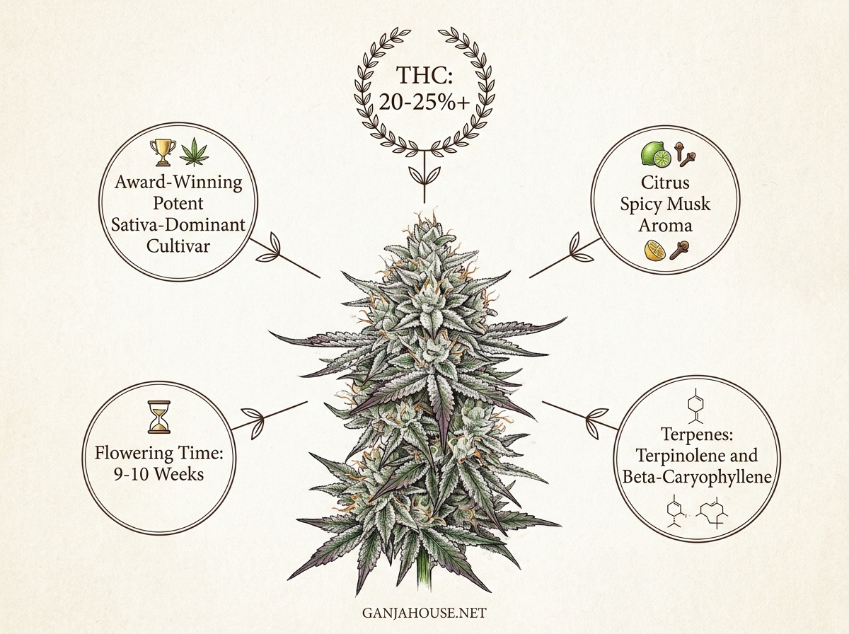 Skywalker Haze Lineage Chemistry Infographic