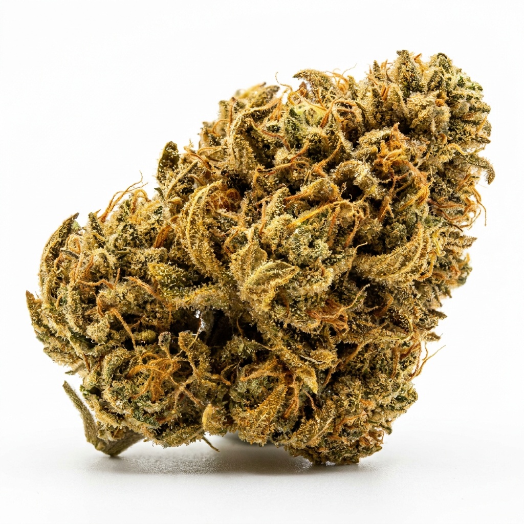 Authentic cured floral cluster of Acapulco Gold