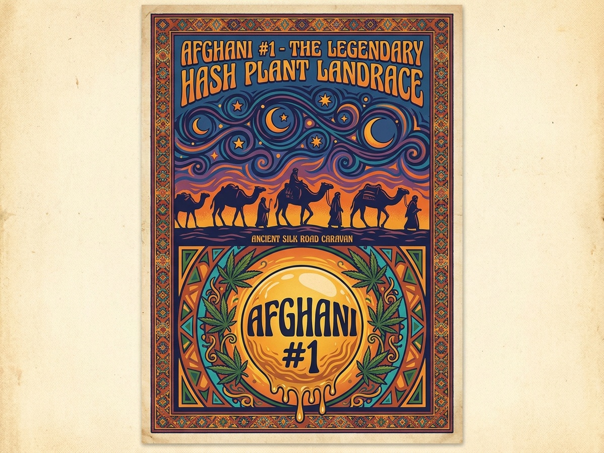 Afghani #1 Ancient Silk Road Hash Plant Art
