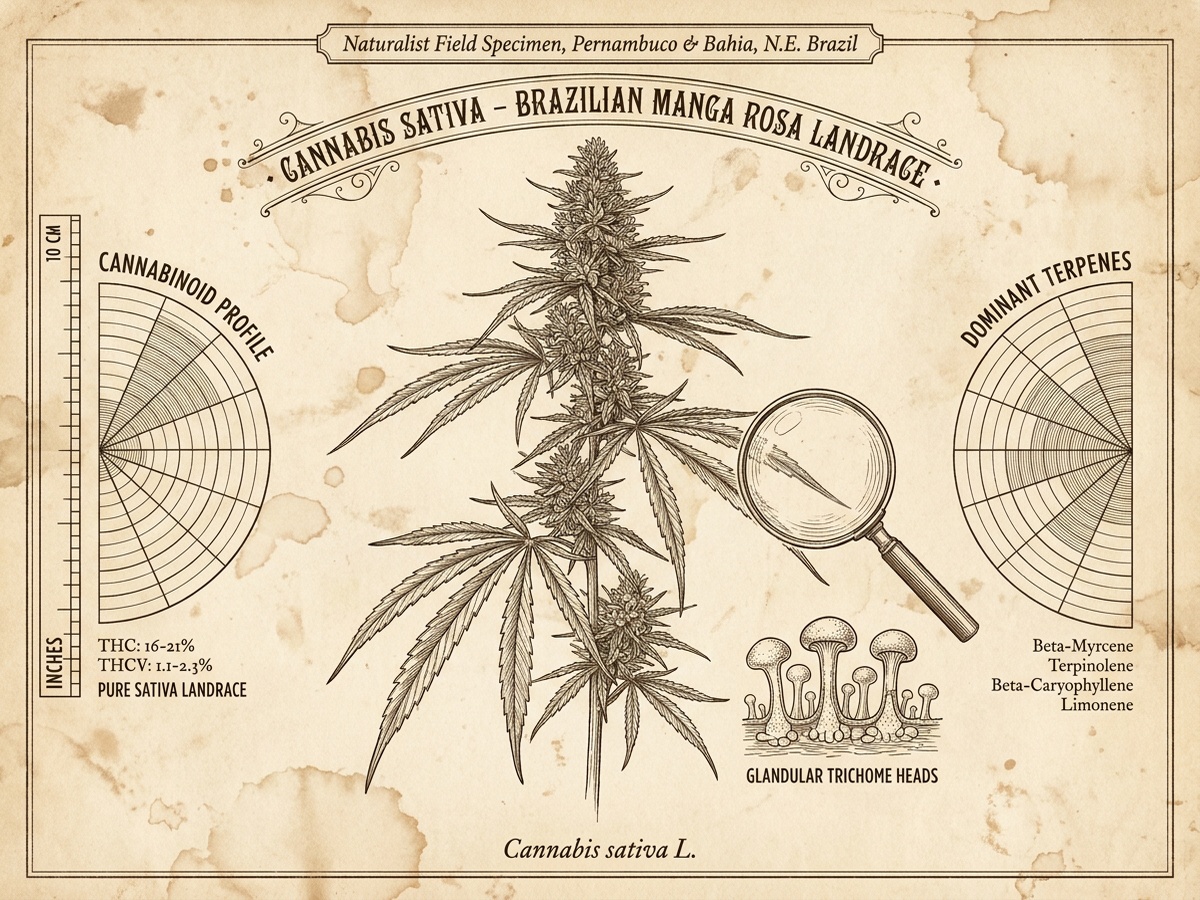 Brazilian Manga Rosa Darwinian Botanical Infographic