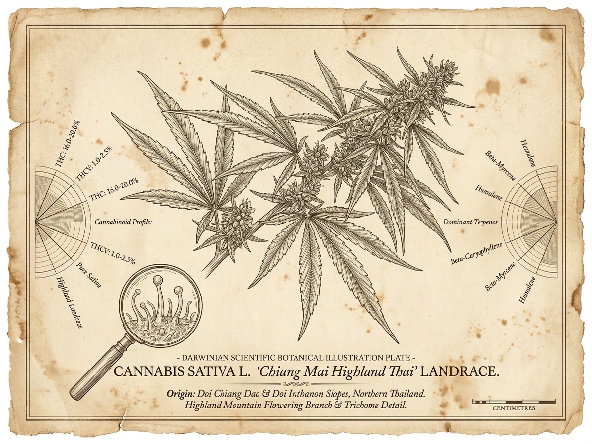 Chiang Mai Highland Thai Darwinian Botanical Infographic