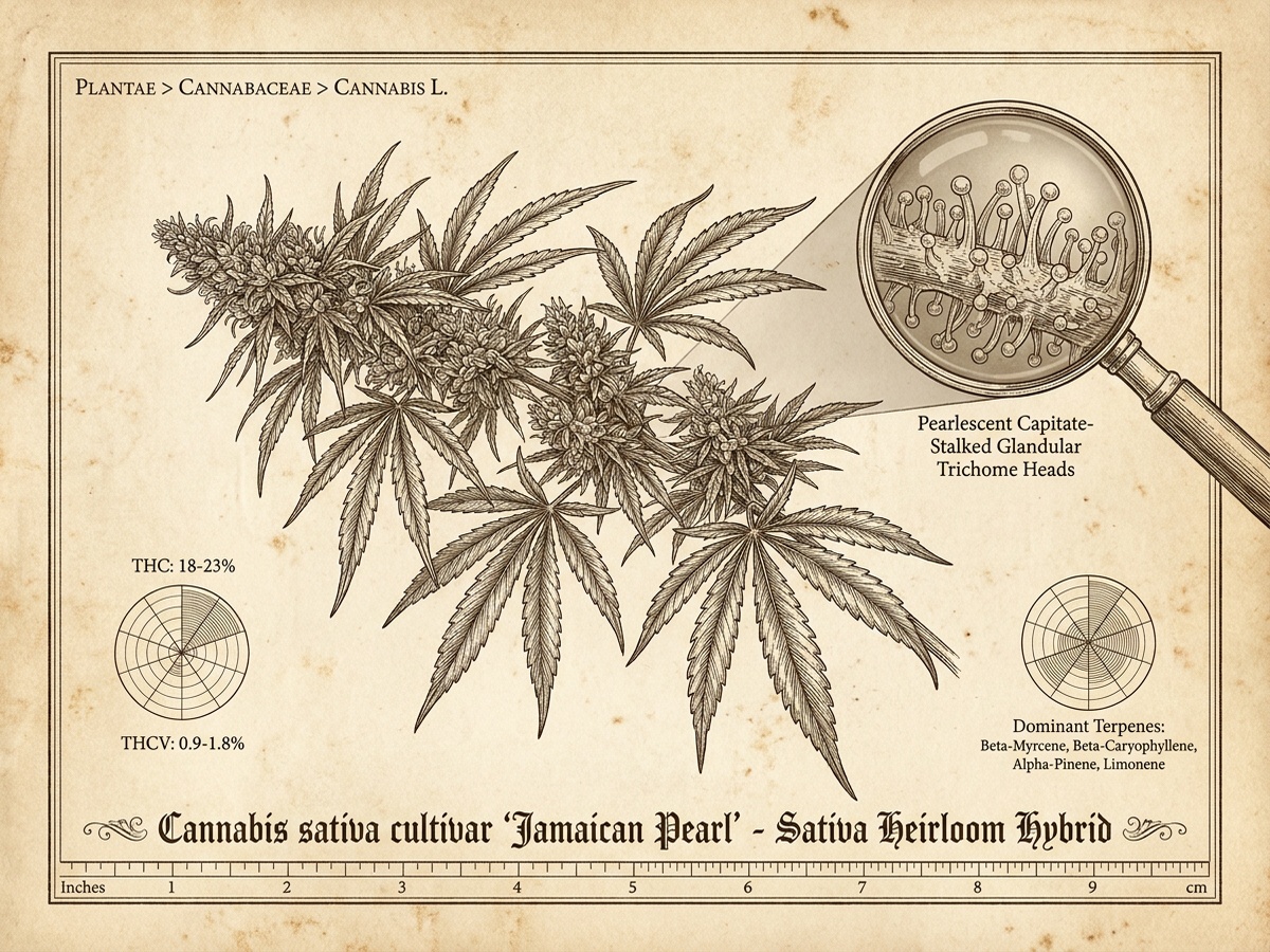 Jamaican Pearl Darwinian Botanical Infographic