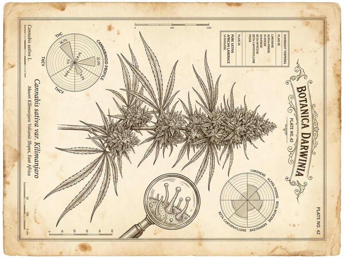 Kilimanjaro Darwinian Botanical Infographic