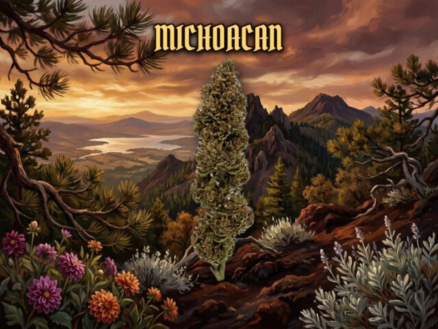Michoacan Brown/Green Landrace Sativa Hero Banner Art