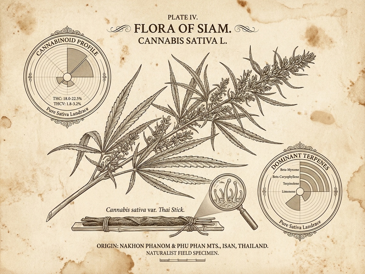 Thai Stick Darwinian Botanical Infographic