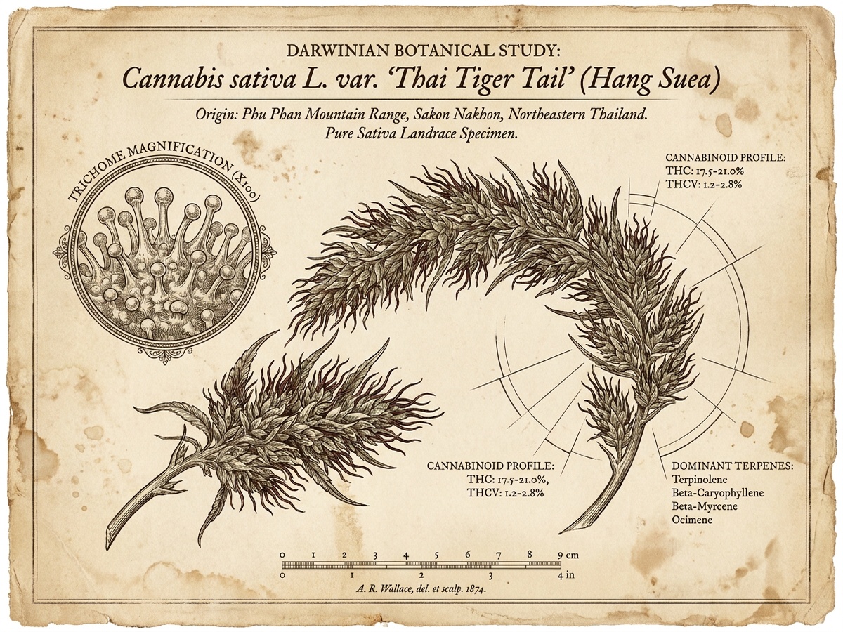Thai Tiger Tail Darwinian Botanical Infographic