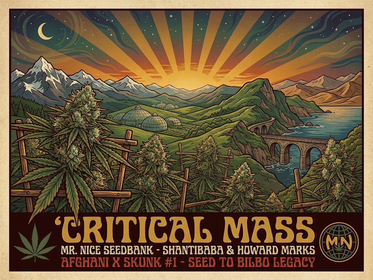 Critical Mass Vintage Silkscreen Heritage Poster