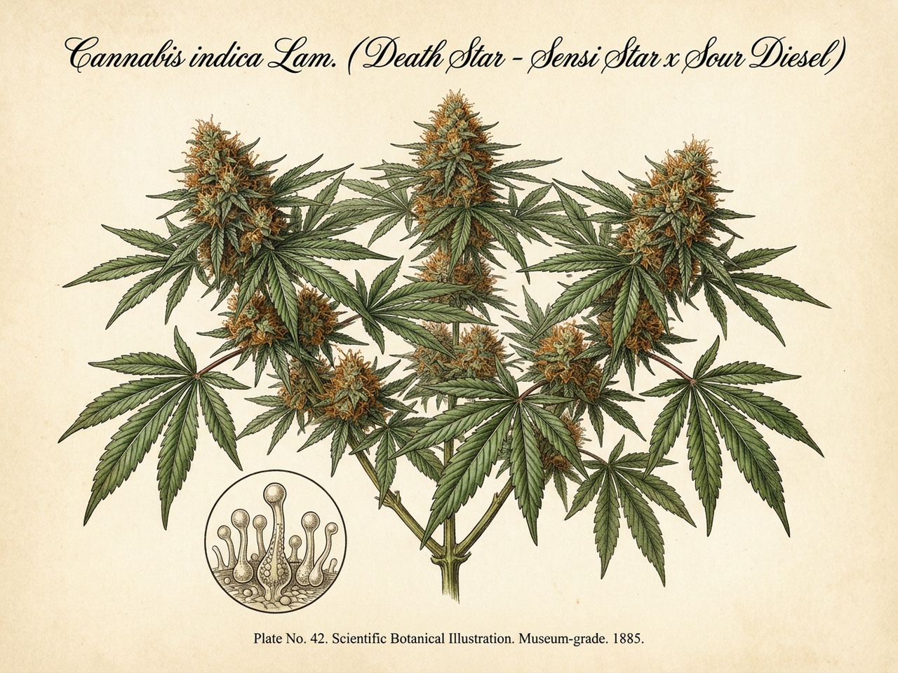 Death Star Botanical Plate