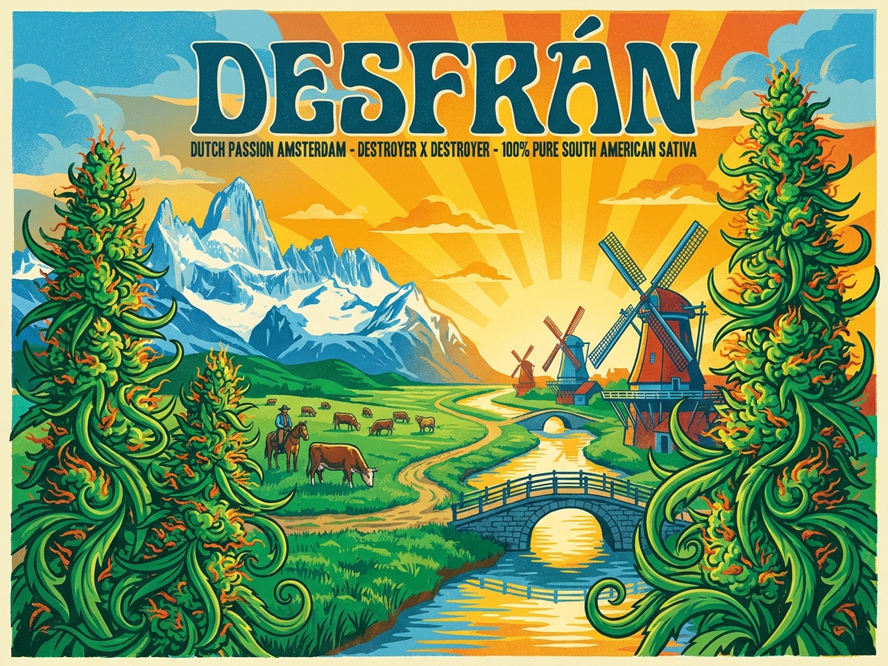 Desfrán Vintage Silkscreen Heritage Poster Art