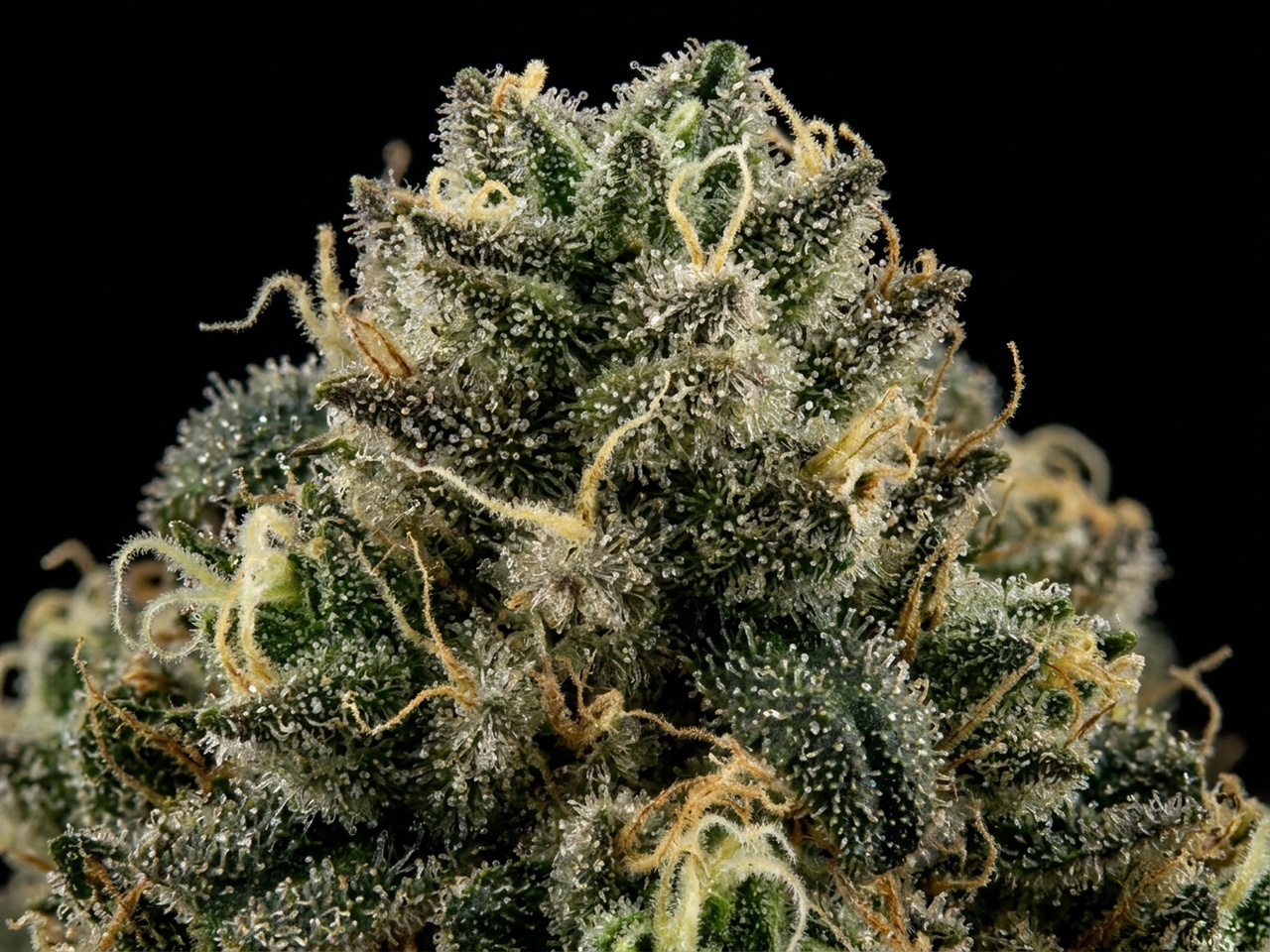 Ghost OG Macro Calyx Glandular Trichomes Studio Photography