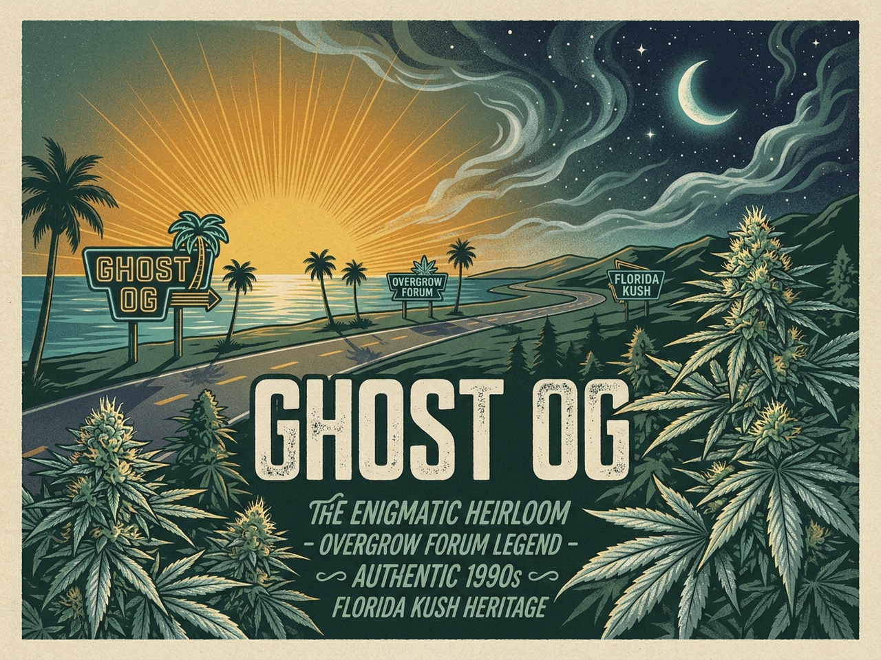 Ghost OG Vintage Counterculture Silkscreen Heritage Poster Art
