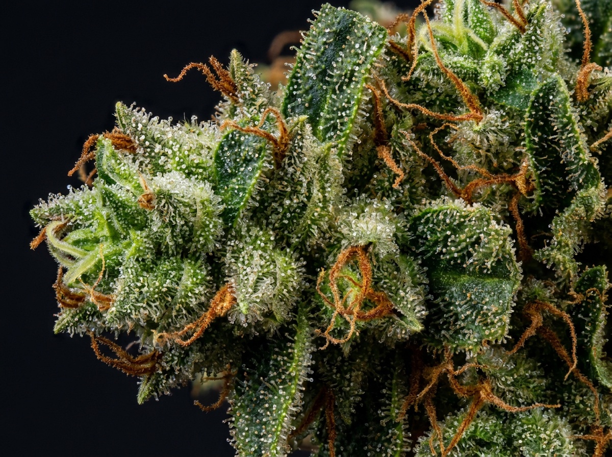 Cannabis sativa Ghost Train Haze #1 Extreme Macro Floral Calyx