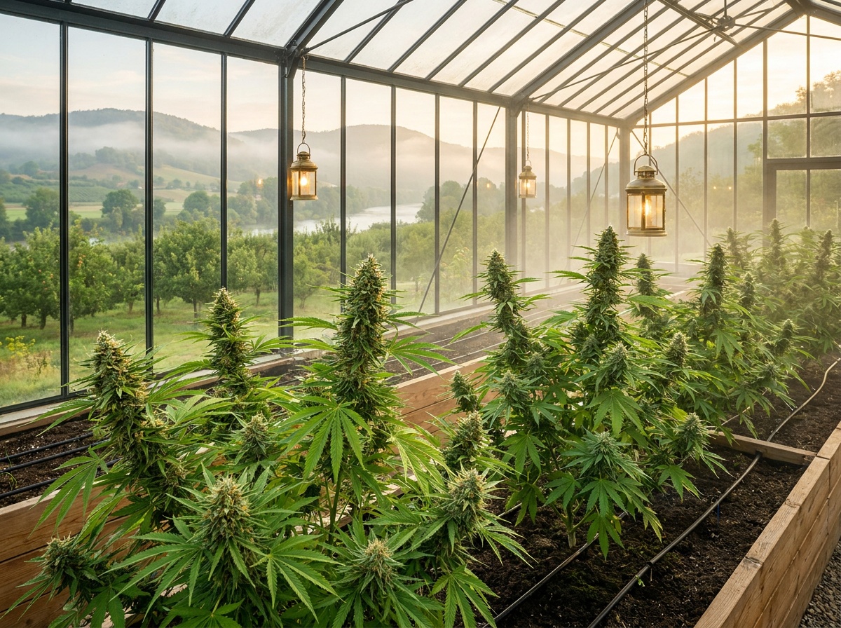 Cannabis sativa Green Crack Botanical Greenhouse Canopy