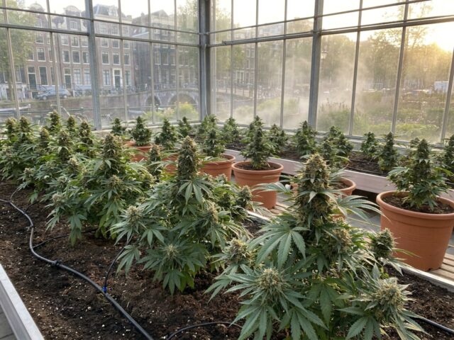 Cannabis indica Hash Plant Greenhouse Banner