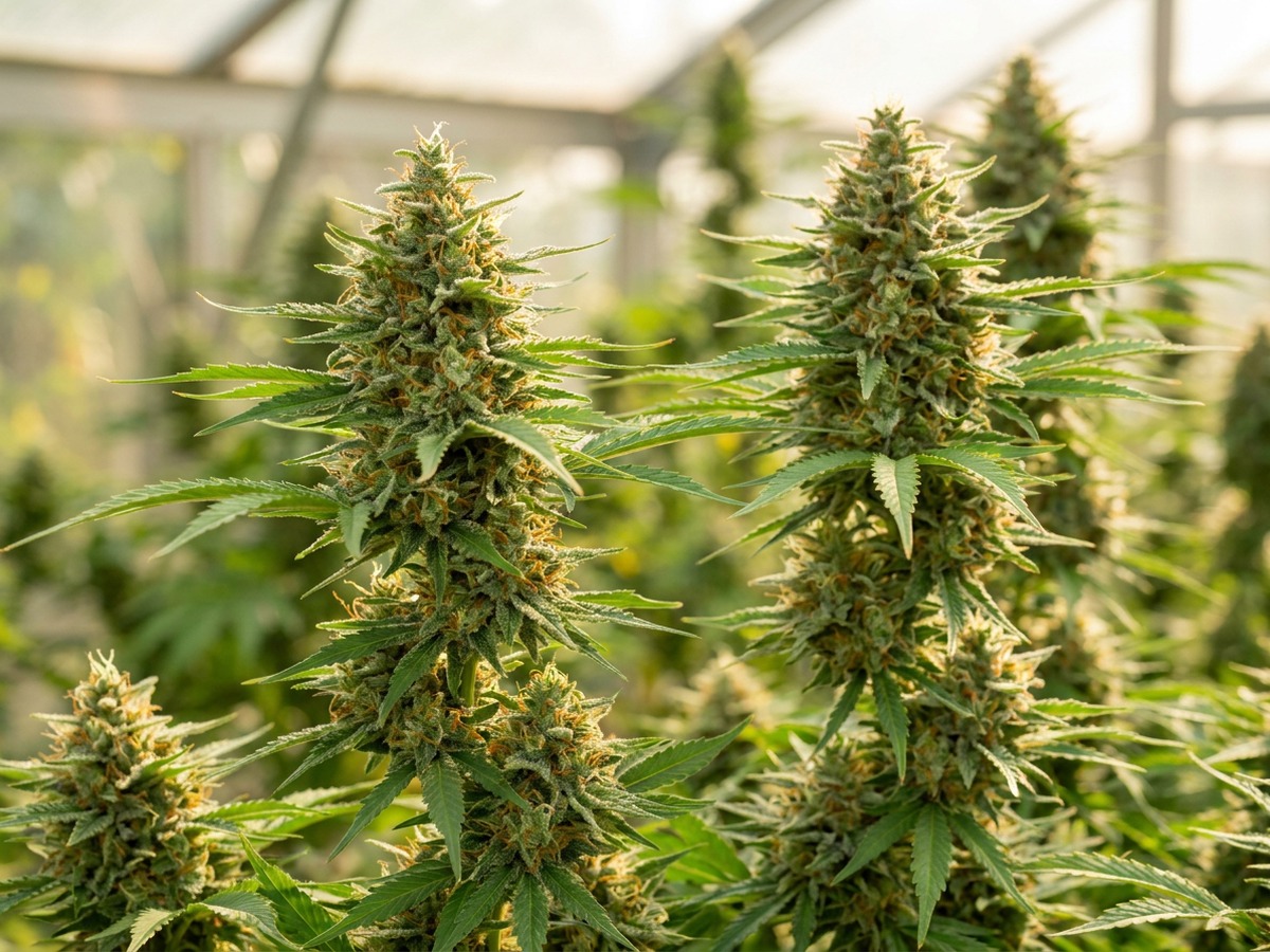 Joanne's CBD Medical Cannabis Cultivar Mature Flowering Canopy
