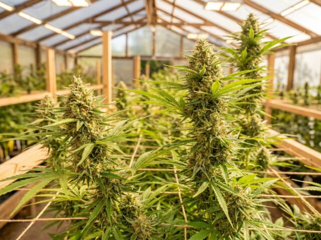 Juanita la Lagrimosa Spanish Medical CBD Cultivar Mature Flowering Canopy