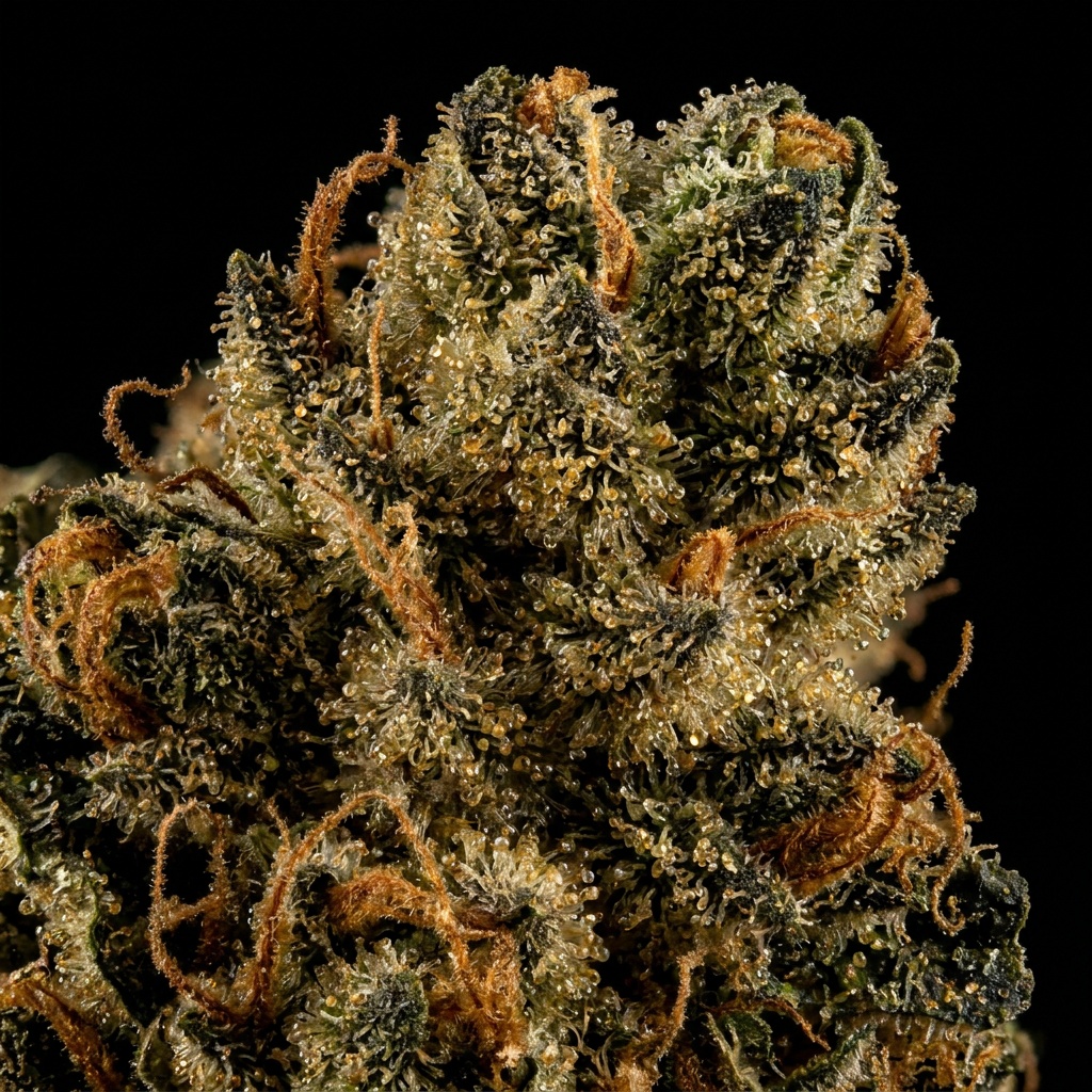 Kandahar Indica Cured Bud Macro Photography