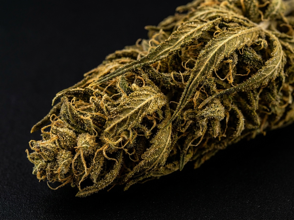 Kerala Gold Macro Trichome Glands and Calyx Structure
