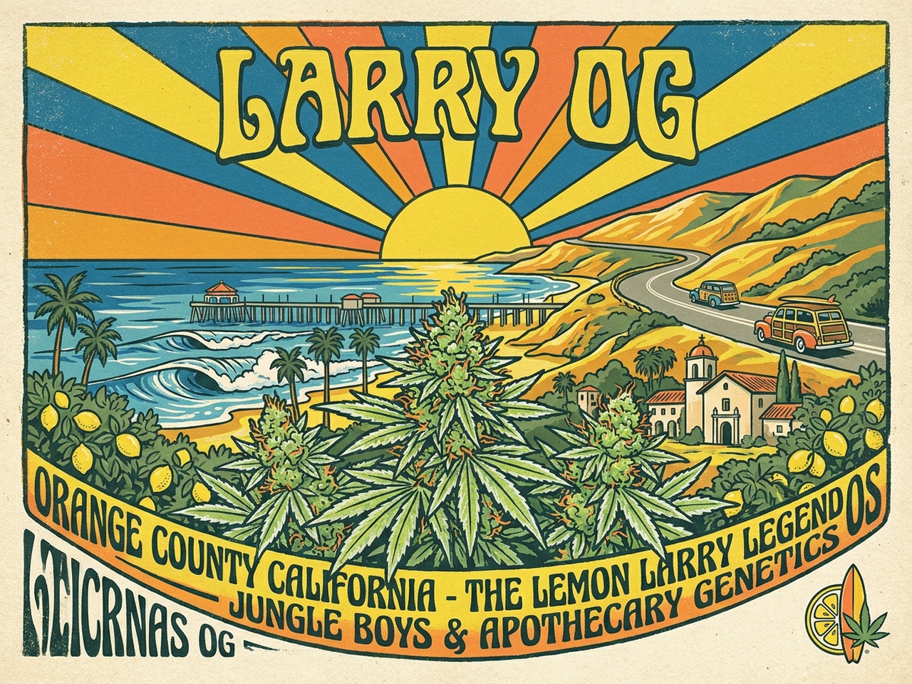 Larry OG Vintage Silkscreen Heritage Poster