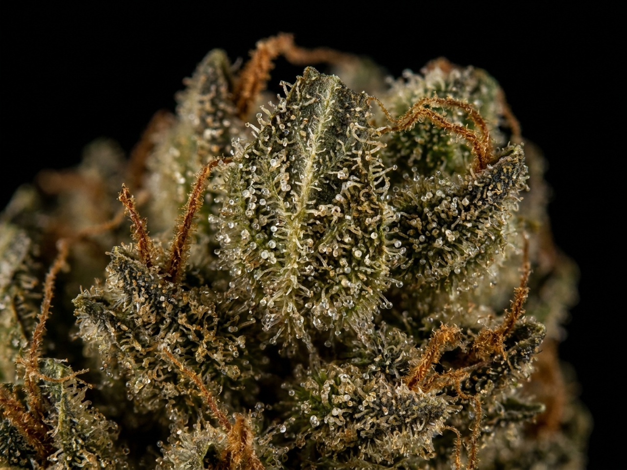 Master Kush Macro Trichome Cluster