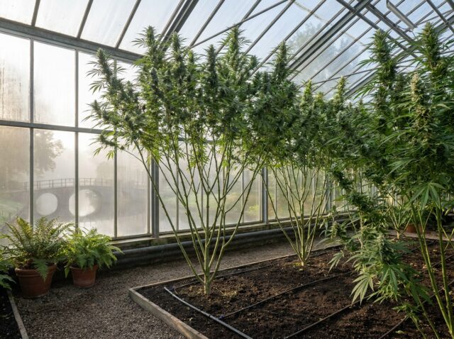 Cannabis sativa Neville's Haze Botanical Banner