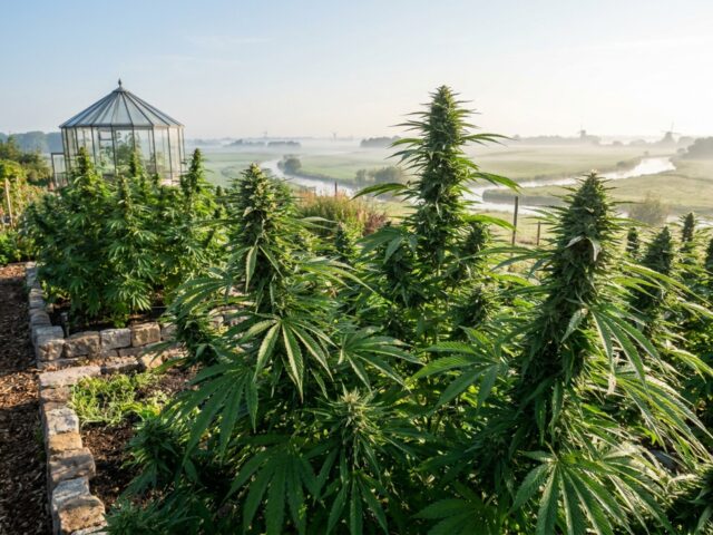 Cannabis hybrid Passion #1 Outdoor Garden Banner