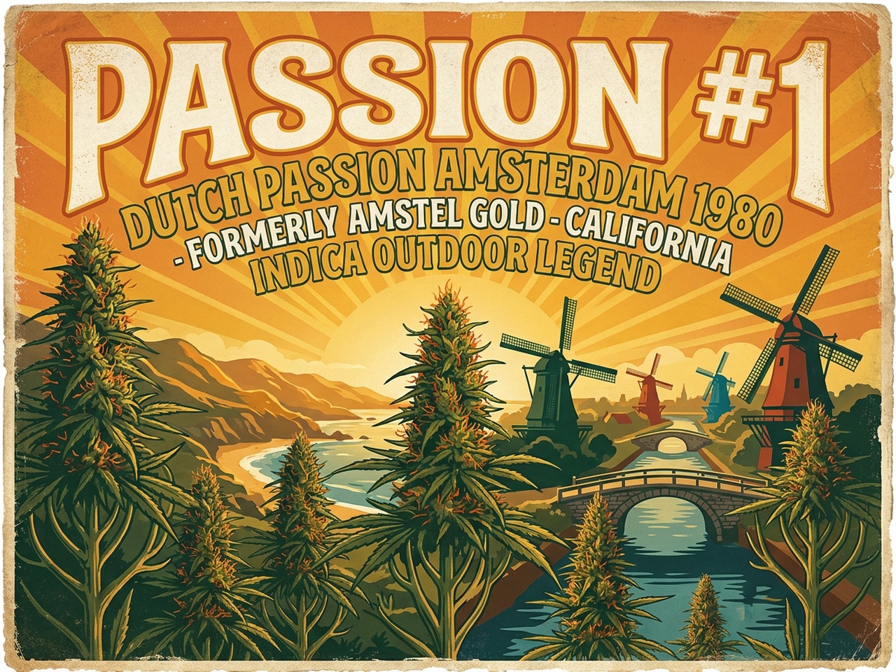 Passion #1 Dutch Passion Heritage Silkscreen Poster Art