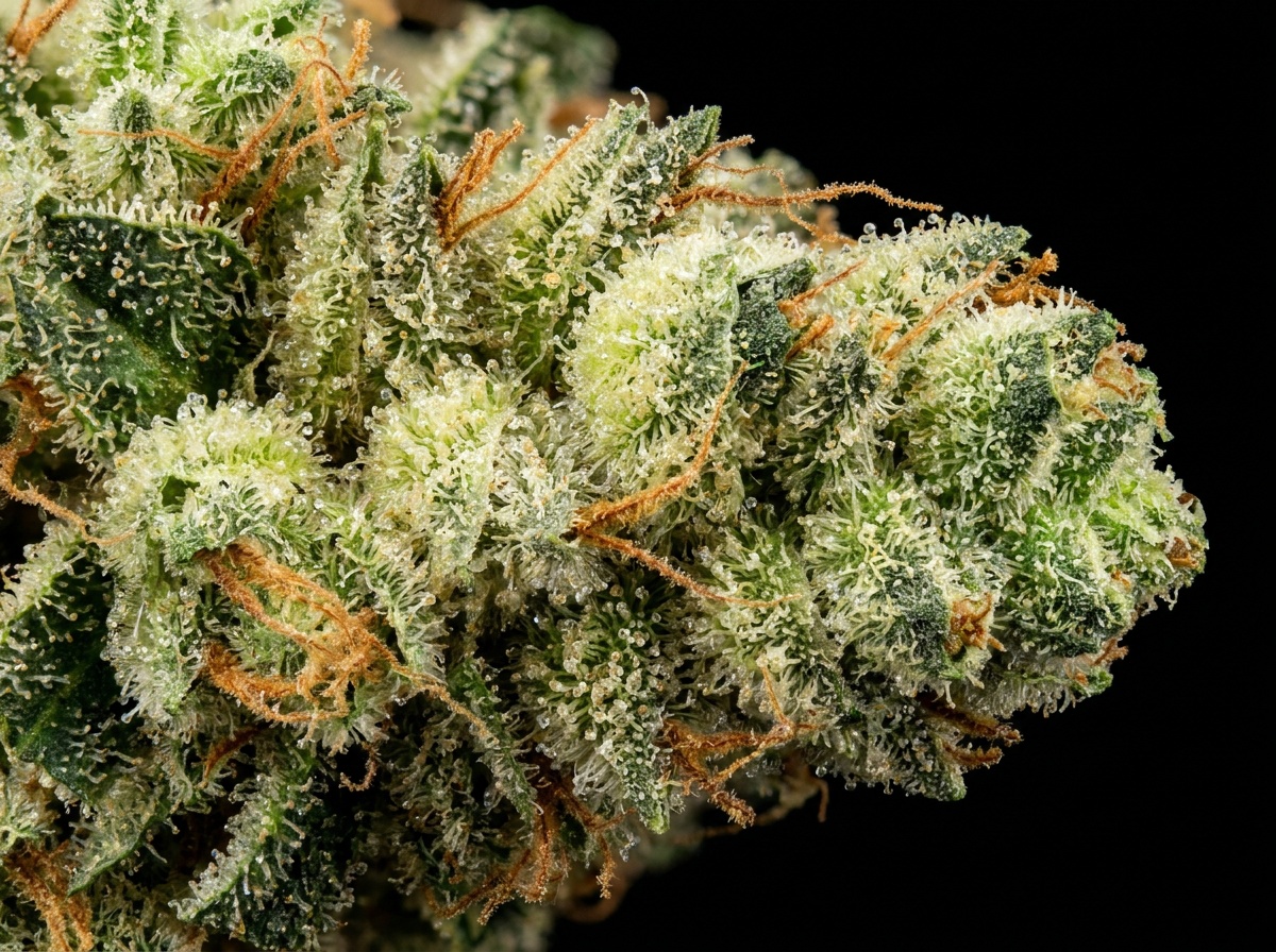 Cannabis Sativa Power Plant Cured Calyx Cluster Macro Photography
