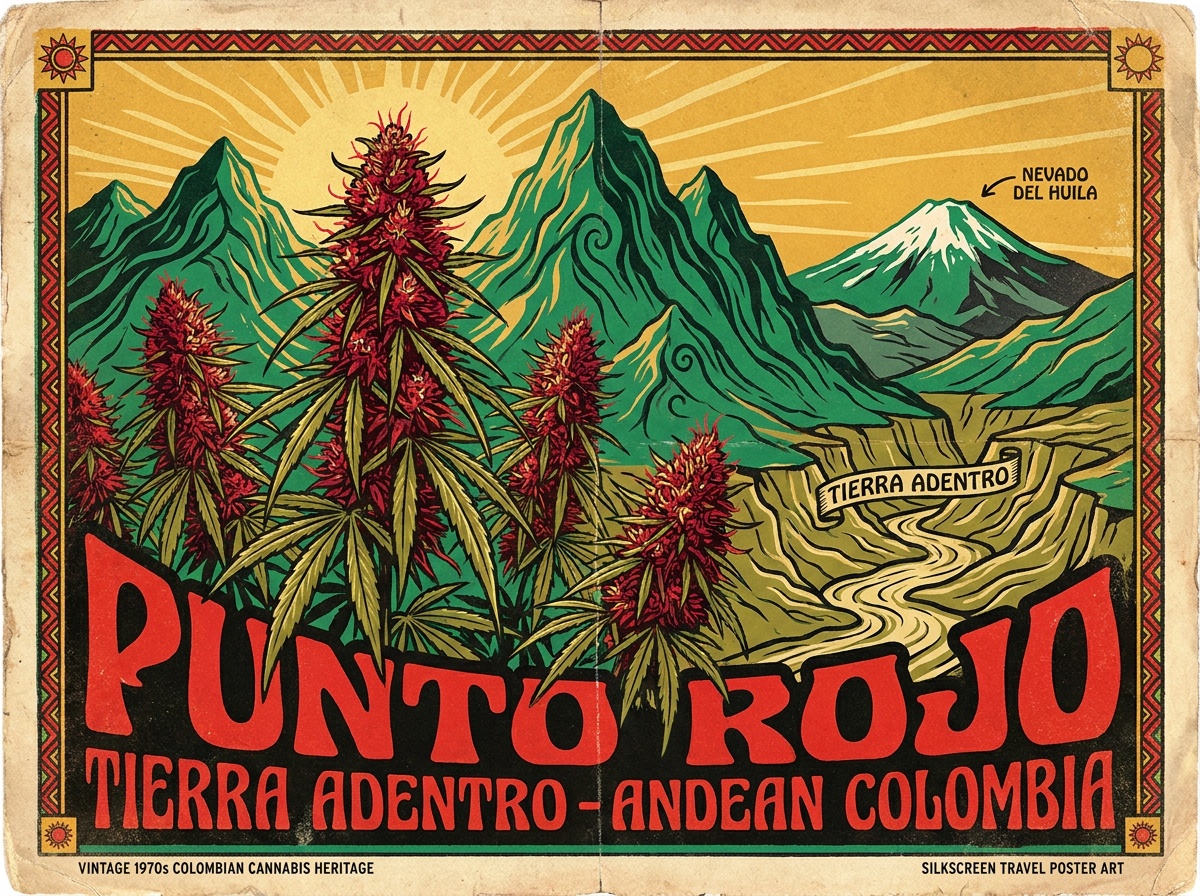 Punto Rojo Tierra Adentro Silkscreen Poster Art