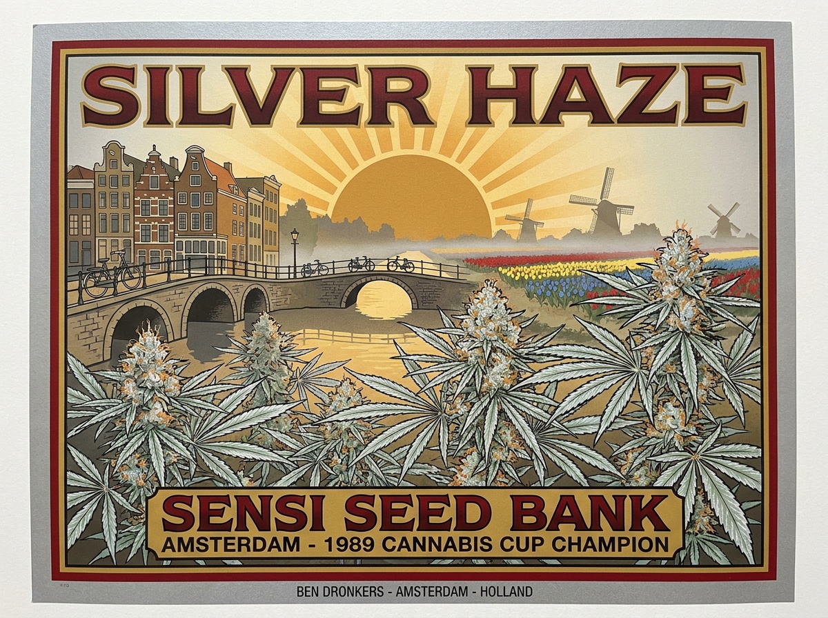 Silver Haze Vintage Silkscreen Heritage Poster