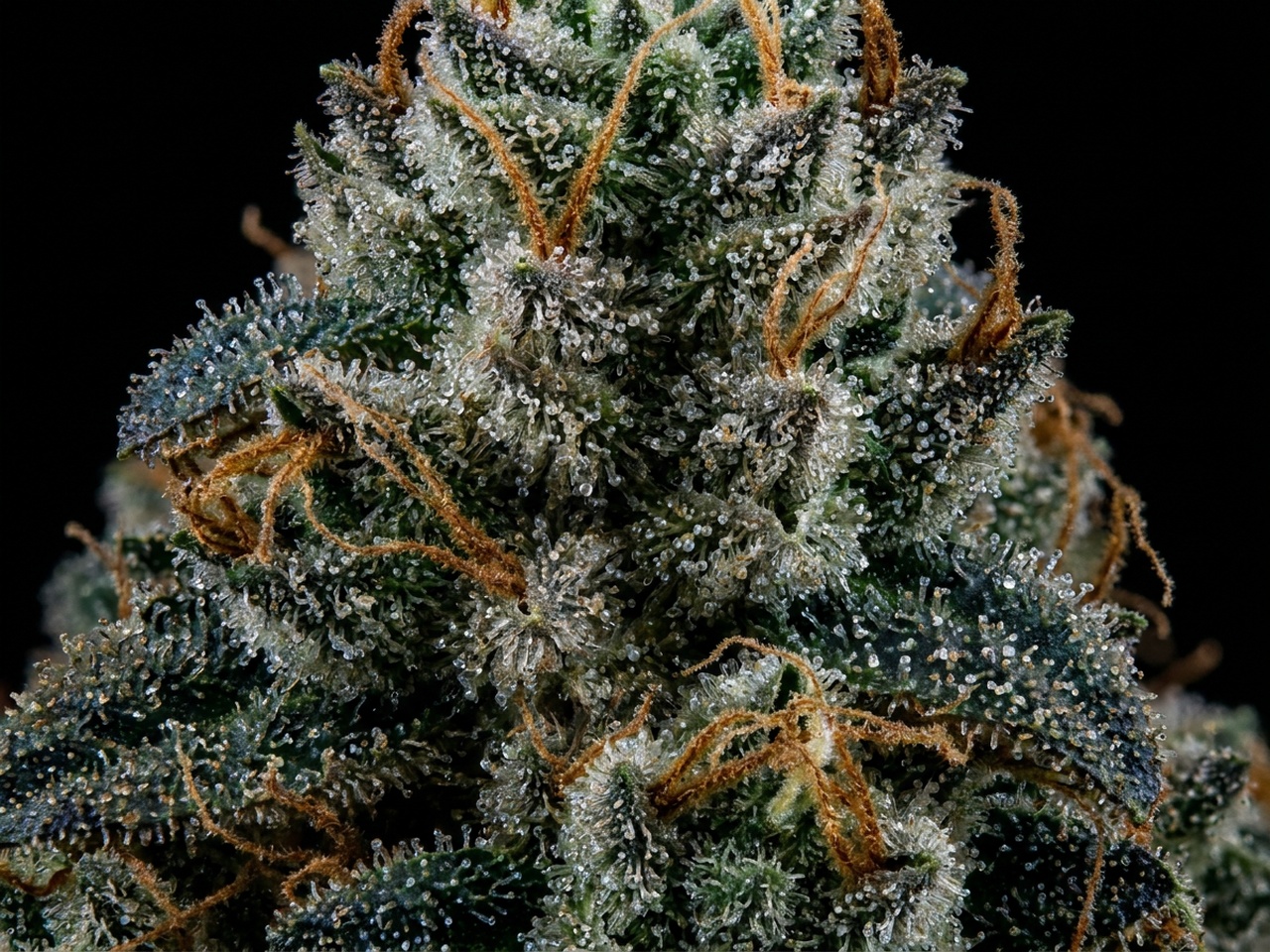 Cannabis indica Triangle Kush Calyx Macro Photography